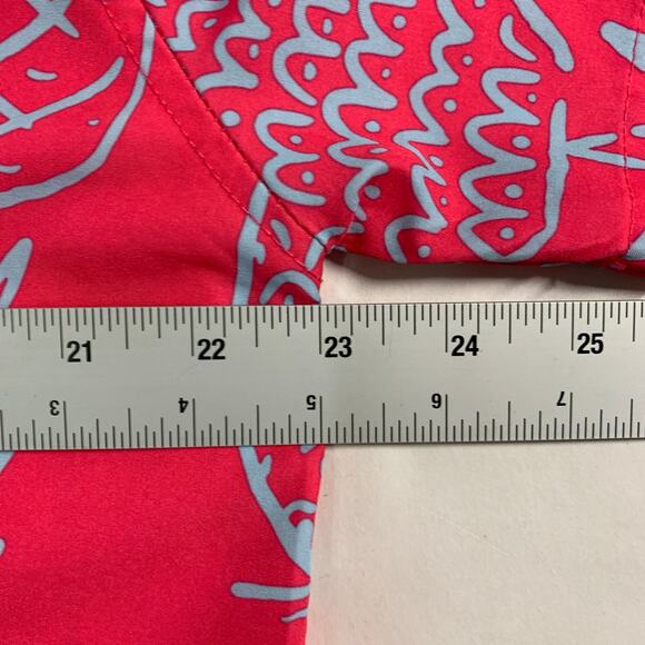 Brooklyn Cloth M Mens Pineapple Hawaiian Shirt Volley Swim Trunk Pink - Picture 7 of 12